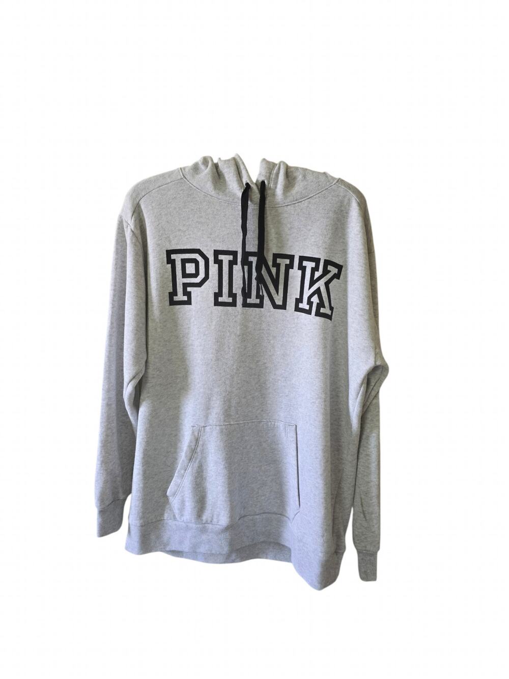 Victoria's Secret Pink Hooded Sweatshirt Gray Front Pocket Size S-M